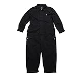 Gefomuofe Arbeitsoverall Herren Langarmhemd Jumpsuit mit Revers Kragen und Taschen Cargo Overalls Einfarbig Arbeitsoverall Schutzoverall Arbeitskleidung