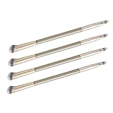 VINTORKY 4 Stück Concealer Pinsel Grundierungspinsel Für Flüssiges Make-up Make-up-pinsel Mit Enden Lidschatten Pinsel Nasenkonturbürste Doppelseitiger Make-up-pinsel Plastik