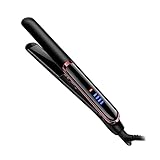 FIXOSHEE Haarglätter und Lockenstab Elektrisch Verstellbare Temperatur für Trockenes und Nasses Haar Multifunktionales Styling Tool für Glattes und Lockiges Haar Schwarzes Modell mit Eu