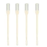 Hengxinchen 4 Stk Doppelseitiges Nasenhaartrimmer, 2 in 1 Tragbarer nasenhaarschneider, Manueller 360° Nasierer, Nasenhaar Trimmer, Nasenhaar Rasierer für Männer und Frauen