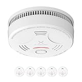 X-Sense Rauchmelder 10 Jahre Batterie, Feuermelder Q-Label, VDs und TÜV Zertifiziert, Rauchwarnmelder mit Stummschaltung und Selbsttest Funktion, SD11, 5er Set