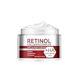 Retinol- und Kollagen-Tages- und Nachtcreme: Eine hochwirksame, feuchtigkeitsspendende und pflegende Gesichtscreme, die das Hautbild verbessert und für trockene Haut geeignet ist.