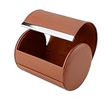 Iristide Krawatten-Box, formelle Zylinderform, für Herren, klassische Krawatte, Reise-Aufbewahrungsbox, Hellbraun