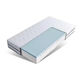EGO HOME Matratze 140x200 2 in 1 Härtegrad H3 und H4 18cm Höhe, Hochwertige Kaltschaummatratze aus Gel Memory-Schaum, 7-Zonen Ergonomisch und Atmungsaktiv Schaumstoffmatratze, Öko-Tex Zertifiziert
