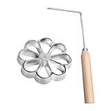 Rosetten-Eisen-Form mit Griff, Waffel-Timbale-Formen, Blume