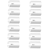Toyvian 12 Stück Gitarrensaitenmutter Knochen Nuss Leer Gitarrensattel Aus Knochen Hohlschraube Ukulelen-stimmgeräte Nuss Banjo-ersatzbrücke Banjo-brücke Schlüssel Tuner Weiß Rinderknochen