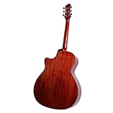 Qukaim Folk Guitar 104.1 cm Akustische Folk-Gitarre, Saiteninstrument für Anfänger und Erwachsene, inklusive Schraubenschlüssel und Wischtuch, braunes Finish, Stimmwirbel und Akkories