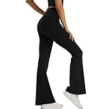 XDSP Damen Bootcut Yogahose High Waist Lange Schlaghose Stretch Freizeit Jogginghose Arbeitshose Bootleg Leggings Fitness Training Sport Jazzpants Lang Hohe Taille Ausgestellte Flare Hosen