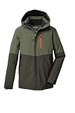 killtec Jungen Outdoorjacke/Funktionsjacke mit Kapuze KOW 222 BYS JCKT, oliv, 152, 43508-000