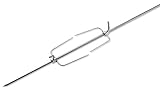Rotisserie Set 100cm aus Europäischem Edelstahl, Grillspieß, Drehspieß