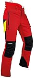 PFANNER® Gladiator® II Schnittschutzhose Rot, M kurzgestellt