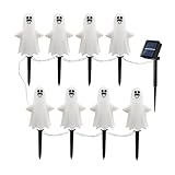 Halloween-Solarleuchten | Halloween-Rasenlichter, wasserdicht, energieeffizient, gruselige Laterne für Pergola, Zaun, Fotografie, Requisite, Hochzeit, Weihnachten, Display Park