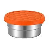 jamgeery Edelstahl Brotdose, Lunchbox Auslaufsicher Meal Prep Box mit Silikondeckel Vesperdose Essenbox für Picknick, Schule, Arbeit