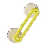 TERNCOEW Wasserdichter Schiebetürgriff, abnehmbarer Saugnapf, Glas-Handlauf, rutschfeste Duschbadewannen, langlebiger Saugnapf