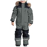 Znifnisy Skioverall Unisex Kinder Schneeanzug Verdickt Warm Skianzug Winter Warme Skianzüge Wasserdicht Winddicht Winteranzug Outdoor Schneeoverall Thermo Schneeanzüge Mädchen Einteiliges