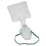 D1085 Sauerstoffmaske für Erwachsene, ohne Rückatmung, mit Schlauch und Tasche