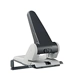 Leitz Extrastarker Registratur-Locher, Für 65 Blatt, Großer leistungsstarker Locher für müheloses Lochen im Büro, Aus Aluminiumdruckguss, recycelte Kunststoffteile, 100% recycelbar, Schwarz, 51800095