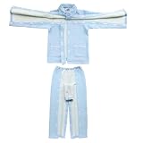 XUOUP Warmer Genesung Mantel Für Den Winter Mit Klettverschluss Zum Einfachen An- Und Ausziehen, Ideal Bei Knochenbrüchen Oder Für Personen, Die Lange Bettlägerig Sind Blue Pants,2XL