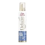 Wella Deluxe Schaumfestiger Wunder Volumen & Schutz – Haarschaum für sichtbar mehr Volumen – mit 5-Fach Keratin-Schutzkomplex und UV-Schutz – 200 ml