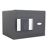 Rottner Hoteltresor Prestige 250, Elektronikschloss, Anthrazit, BxH 350x250 mm, Befestigungsmaterial inklusive, leichter Feuerschutz