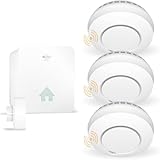 ELRO Connects SF500S Rauchmelder Kit - Komplettes Set K2 Connector + 3X Funk Rauchmelder Kit - Warnt per Smartphone - nach EN14604