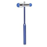 Fyearfly Neurologischer Reflexhammer, Tromner Reflexhammer aus Aluminiumlegierung,Neurologischer Reflexdiagnosehammer mit Humanisiertem Griff für Reflextests (Blau)
