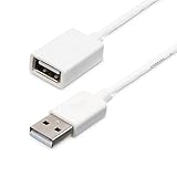 StarTech.com 1m USB 2.0 Verlängerungskabel A auf A - Stecker/Buchse - Weiß - USB A (St) auf USB A (Bu) Verlängerung