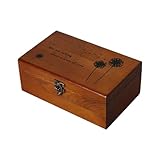 Holz-Nähkasten-Organizer - Holz-Nähkorb, Näh-Aufbewahrungskoffer aus Holz | Holzkiste mit Klappdeckel, Nähzubehör zum Basteln, Aufbewahrung, Bastelzubehör für Frauen, Männer, Erwachsene