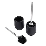 2-teilige WC-Bürste, robust, abschließbares Gewinde, effizientes und Wohnaccessoire aus Material