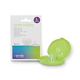 Ardo Tulips Stillhütchen aus weichem Silikon in 3 Größen · 2 Stück Gr. L (24 mm) inkl. Box · hauchzart, frei von BPA, BPS und Latex