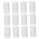 PartyKindom 12Stücke Hdpe Pillenflasche mit Schraubverschluss Wiederverwendbare Medikamentenbehälter Auslaufsichere Flaschen für Kapseln Tabletten für Reisen