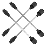 VALICLUD 4 Stück Edelstahl Sprühstangen Verlängerung für Landwirtschaftliche Bewässerungssprühgeräte 20cm Lange Austauschbare Sprühlanzensets für Garten und Obstbäume