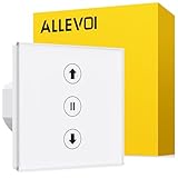 ALLEVOI Smart Rolladenschalter, Wlan Rolladen Zeitschaltuhr, Kompatibel mit Alexa/Google Home/Smart Life, Wifi Jalousien Rolladensteuerung Benötigt Nullleiter