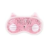 Legami - Chill Out, Augen-Gel-Maske, 19,5 x 11 (H max) cm, aus PVC und Polyester, Kitty-Thema, wiederverwendbar, elastisch, verstellbar, perfekte Passform, warm- und Kalt-Effekt