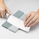 Hawerk Schleifstein Set - 240er und 1000er Körnung - Schleifstein für Messer Schärfen - Wetzstein Abziehstein - Messer Schleifen - Wetzstein für Messer - Sharpening Stone