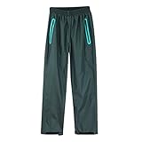 Mymyguoe Fahrrad Regenhose Herren wasserdichte Überziehhose Winddichte Leichte Outdoorhose Zum Golf Wandern Angeln Wanderhose Atmungsaktive Regenkleidung Regenfeste Fahrradbekleidung