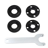 Winkelschleifer Zubehör Set – 125mm Winkelschleifer Flansch Set aus Gusslegierung mit Y-förmigem Schlüssel, Montage-Set für Winkelschleife Ersatzteile & Werkzeug(4 Stück)