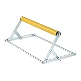 predolo Materialauflagegestell Als Schneidemaschinen Ständer Werkstückauflage Und Rollenbock mit Klappbarem Design für Platzsparende Aufbewahrung für Lange M, Gelb