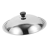 OFFSCH Edelstahl Universal Topfdeckel 32CM Hochwertiger Dicker Kochtopfdeckel Für Pfannen Und Töpfe Glänzender Edelstahl Perfekt Für Ihre Küche Universaldeckel Mit Dampfaustritt