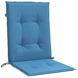 HEFZGDB Niedriglehner-Auflagen 6 STK. Melange Blau 100x50x4 cm Stoff Sesselkissen Sitzkissen Stuhl Sitzkissen Outdoor Sitzauflage für Garten Innenhof Terrasse Balkon