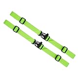 FLYAMAPIRIT Verstellbarer Brustgurt für Rucksack, 2 Stück Rucksackgurte mit Schnalle und Pfeife, Nylon-Rucksack-Brustgurt zum Wandern und Reisen (Fluoreszierendes Grün)