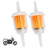 2 Stück Kraftstofffilter 6mm / 8mm Benzinfilter für Rasenmäher Moped Motorrad Benzinmotoren Maschinen zum Filtern,Universal Kraftstofffilter,Hochwertiger In-Line Benzinfilter Gasöl Flüssigkeitsfilter
