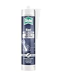 Sista Bad Profi-Qualität Sanitär Silikon, schimmelresistentes Sanitärsilikon für das Bad, wasserfestes Silikon für viele Materialien, geruchsneutrale und langlebige Dichtmasse, Transparent, 1 x 280 ml