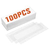 Wachsstreifen Haarentfernung100 Stück, Vliesstreifen für Warmwachs für Bein, Brust, Rücken, Intimbereich & Gesicht, Geeignet für alle Hauttypen, Empfindliche Haut, Hautfreundlich, Reißfest