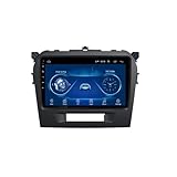 Autoradio Stereo 9 Zoll Navigator Android 8.1 MP5-Player in Dash Kompatibel mit Suzuki Vitara (2015-2016), GPS 2.5D-Touchscreen, WLAN, BT, Umkehrung, Spiegelverbindung (2G + 32G)