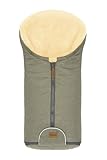Fillikid Baby Fußsack Pamir & Windel Blaubär | Winterfußsack für Kinder | Lammfellfußsack für Babyschale, Kinderwagen, Buggy | Warmer Fußsack mit echten Lammfell | Fußsack ab Geburt