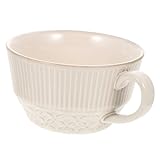 STOBAZA Japanische Keramik Tasse Frühstücksbecher Kaffeebecher aus Langlebiger Keramik mit Praktischem Griff für Zuhause Büro Vielseitig Einsetzbar