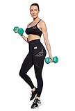 Gatta Active - Sport Leggings Damen - Sporthose für Frauen Lang - Elastisch, Atmungsaktiv und Schnell Trocknend - für Jogging, Fitness, Yoga und Gym - Fitness GA - Schwarz - XL