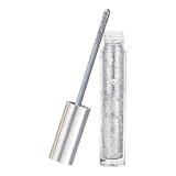 Glitzer-Wimperntusche – Diamant-Mascara, wasserfeste Volumen-Formel, glänzendes Silber-Finish für Party-Make-up, Abend, festliche Veranstaltungen