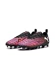 PUMA Future 8 Play FG/AG JR Fussballschuh, Black White-Glowing RED, 33 EU